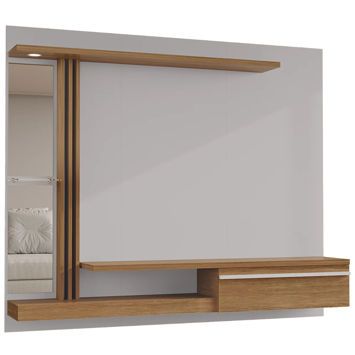 Painel até 55″ Denver Off White/Cinamomo – BECHARA