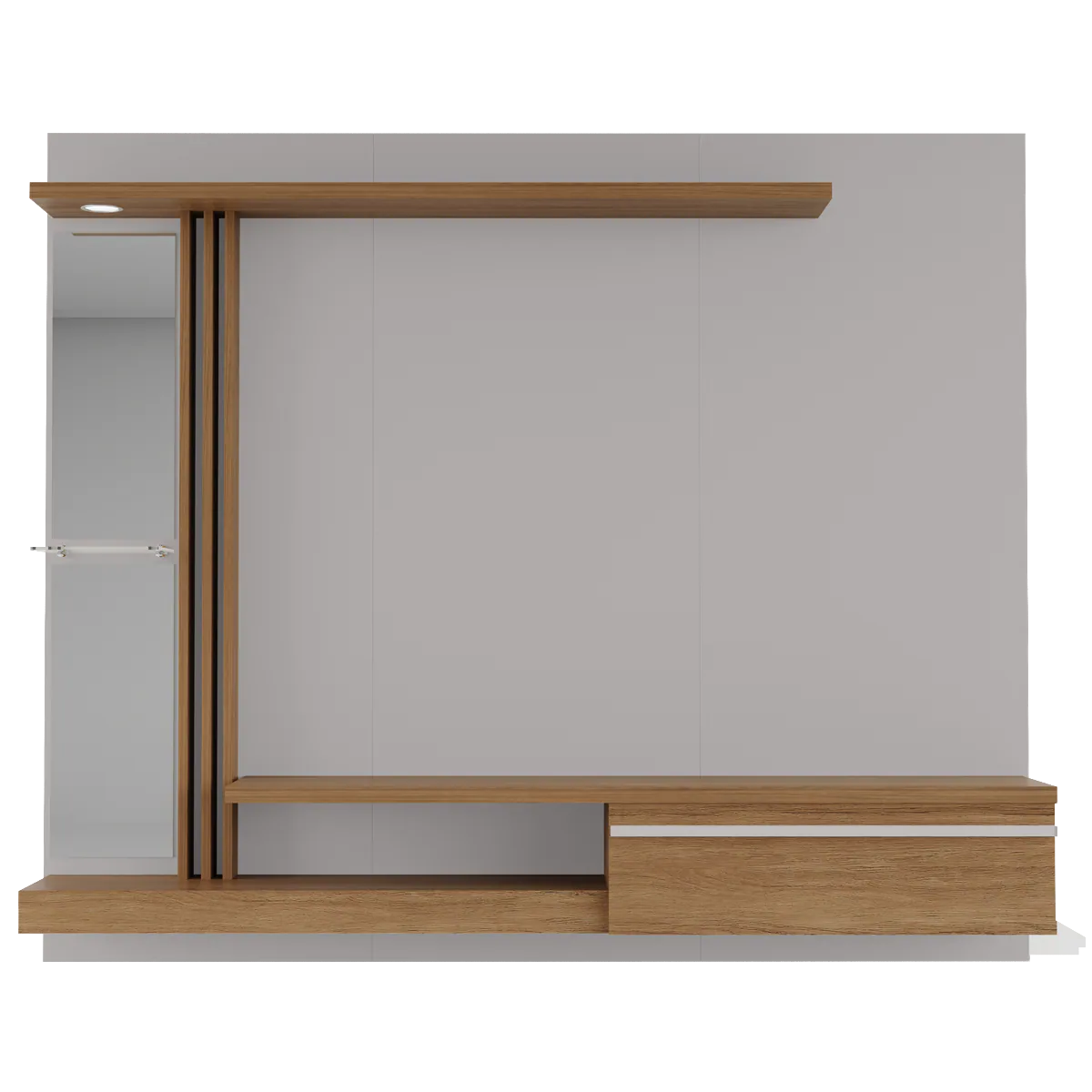 Painel até 55″ Denver Off White/Cinamomo – BECHARA