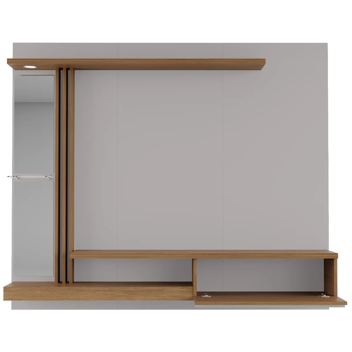 Painel até 55″ Denver Off White/Cinamomo – BECHARA