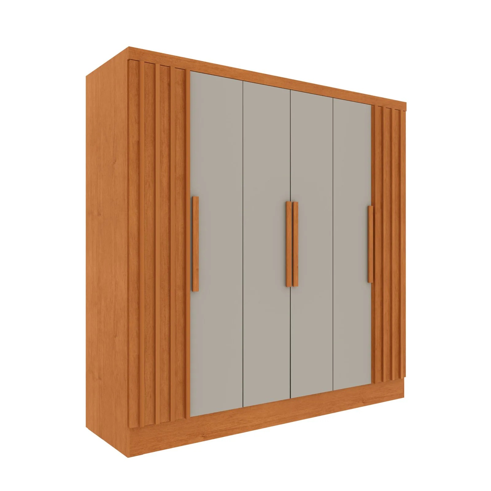 Guarda-Roupa 6 Portas Itaperuna 1,80 m Cinamomo/Off White – TCIL