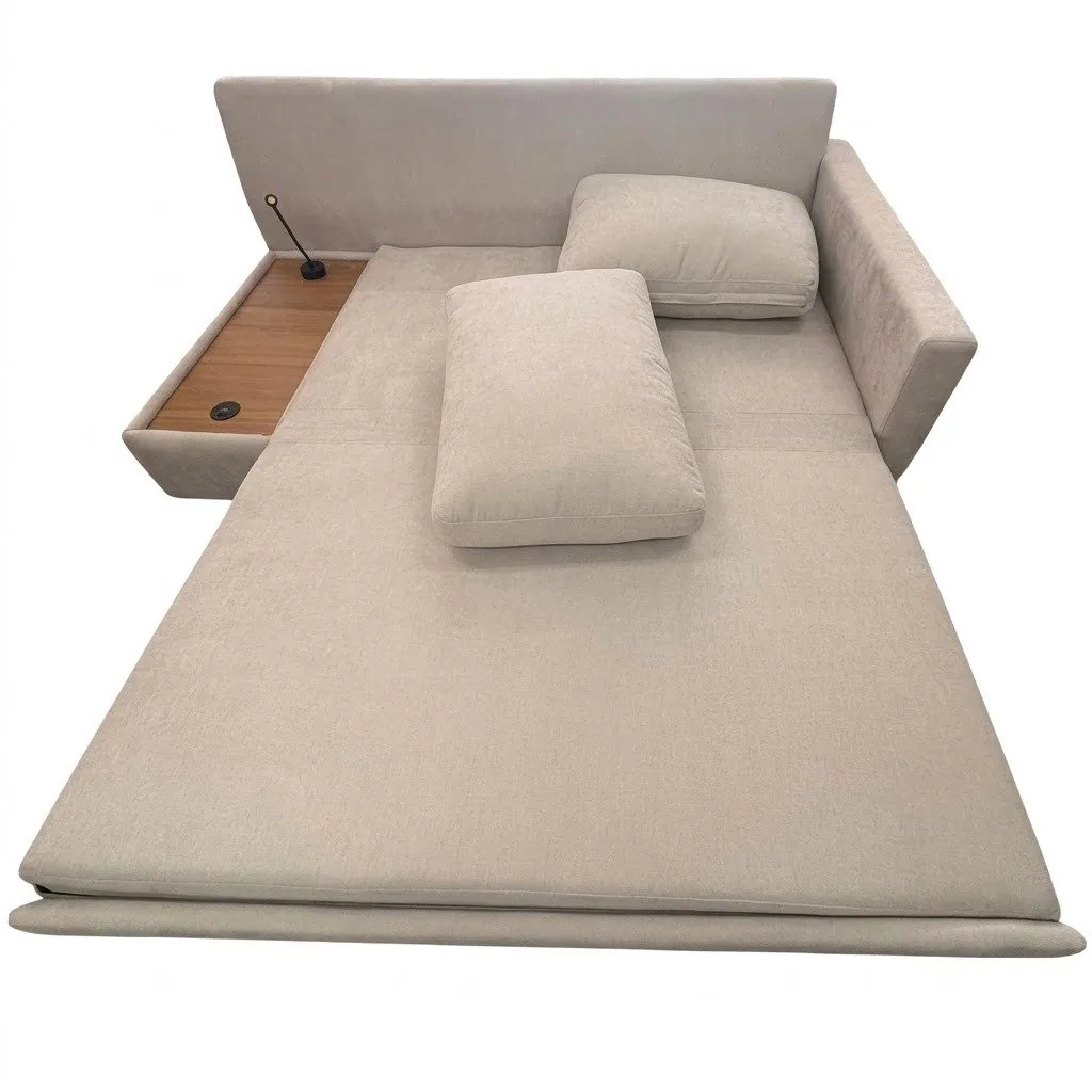 Sofá Cama Allure Ref.4003 2,02 m Linho Bege – GRALHA AZUL