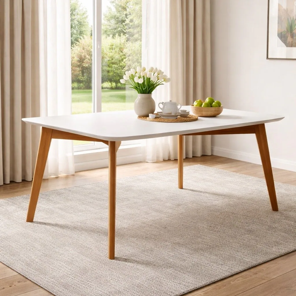 Mesa Anne 180 Mel/Off White – HR MOVELARIA