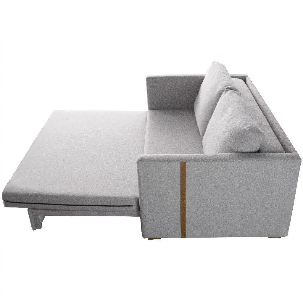 Sofá Cama Dominic Ref.49 1,40 m Linho Cinza 2502-B – LUXURY