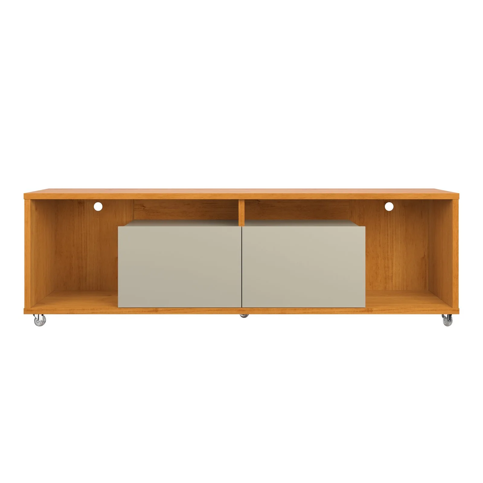 Rack até 75″ Move 1.8 Cinamomo/Off White – PATRIMAR