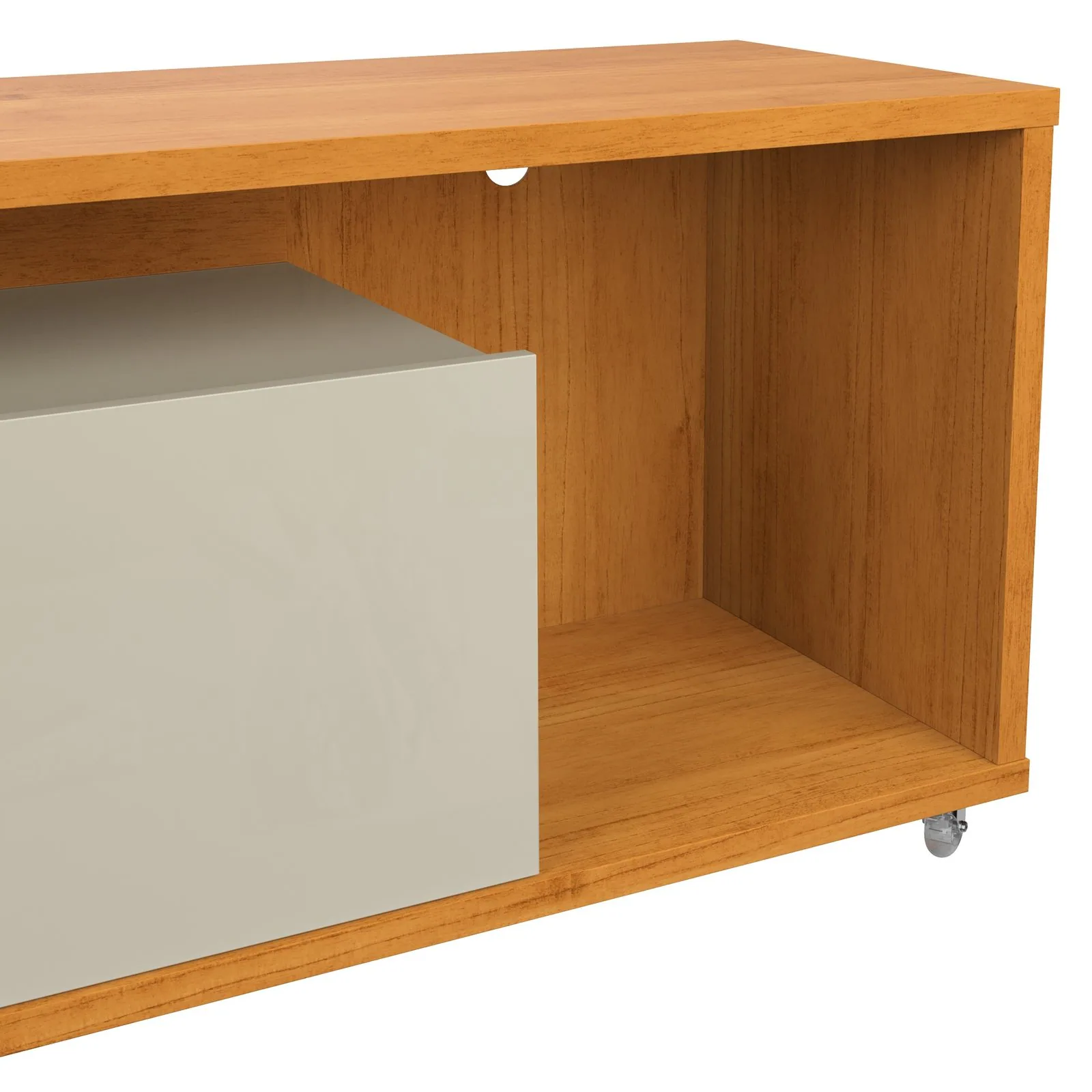 Rack até 75″ Move 1.8 Cinamomo/Off White – PATRIMAR