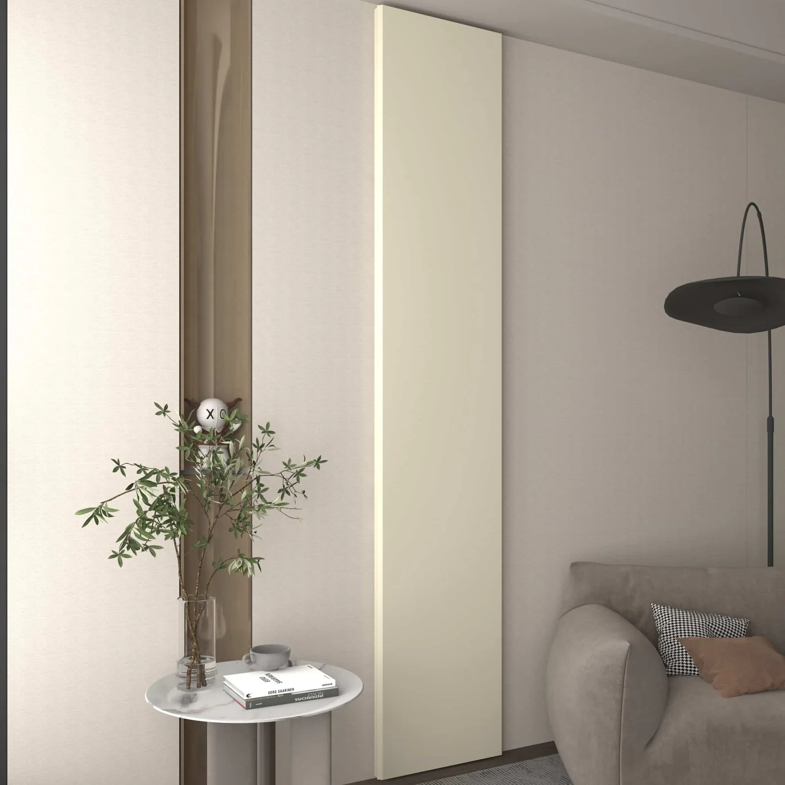 Placa Painel (Extensão) Realce 44,5 cm Off White – GELIUS