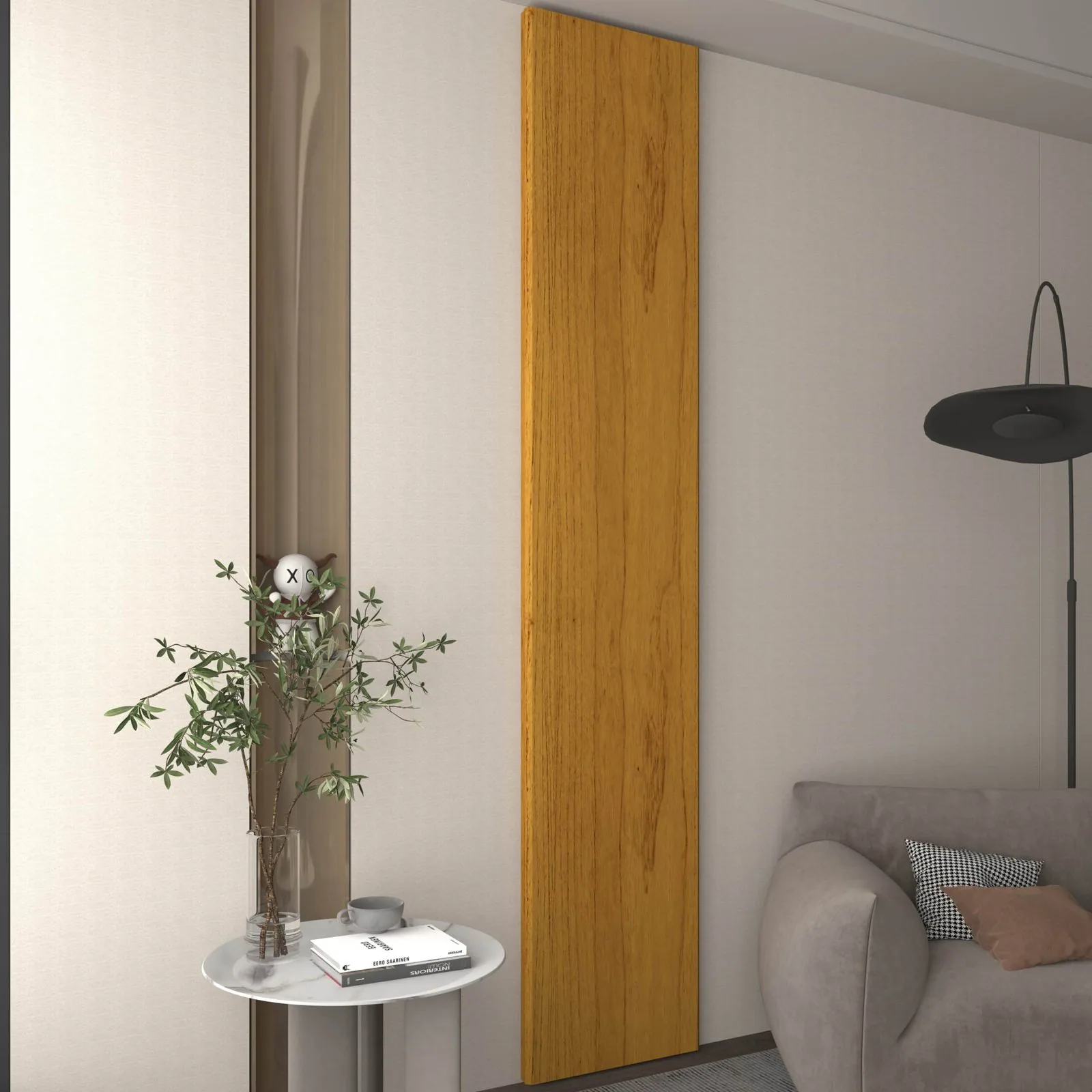 Placa Painel (Extensão) Realce 44,5 cm Naturale – GELIUS