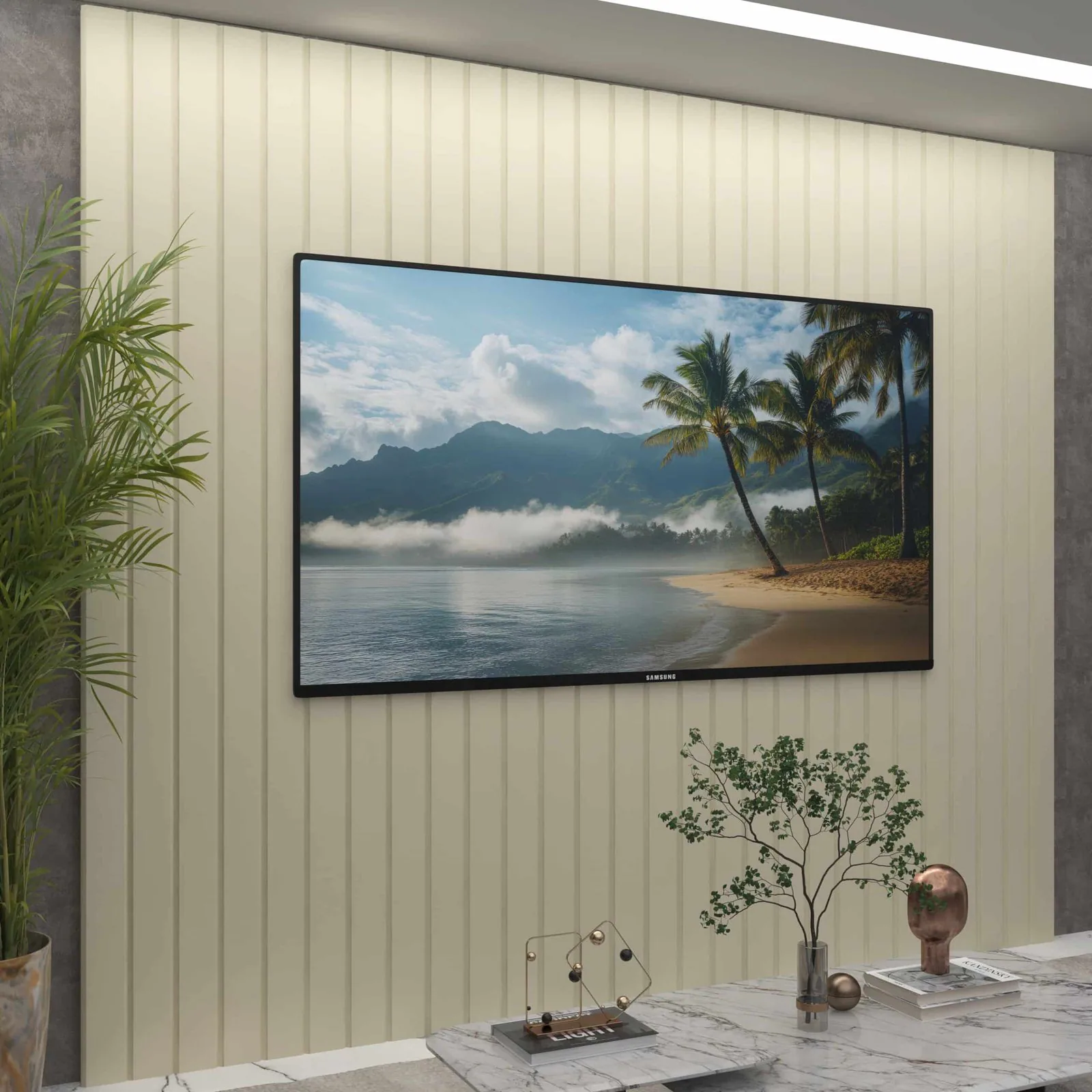 Painel até 85″ Majestade 230 Off White – GELIUS