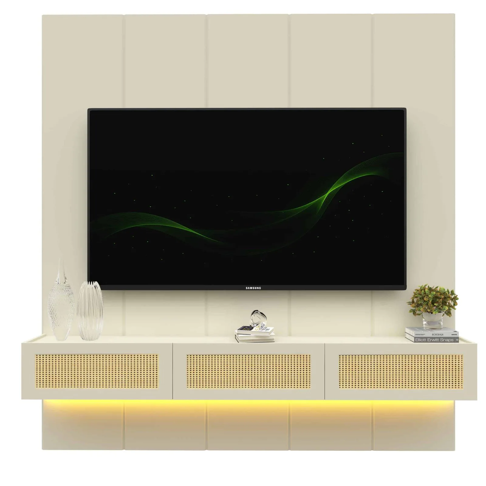 Home Suspenso até 85″ Realce 2,225 m Off White com Nicho Native Off White – GELIUS