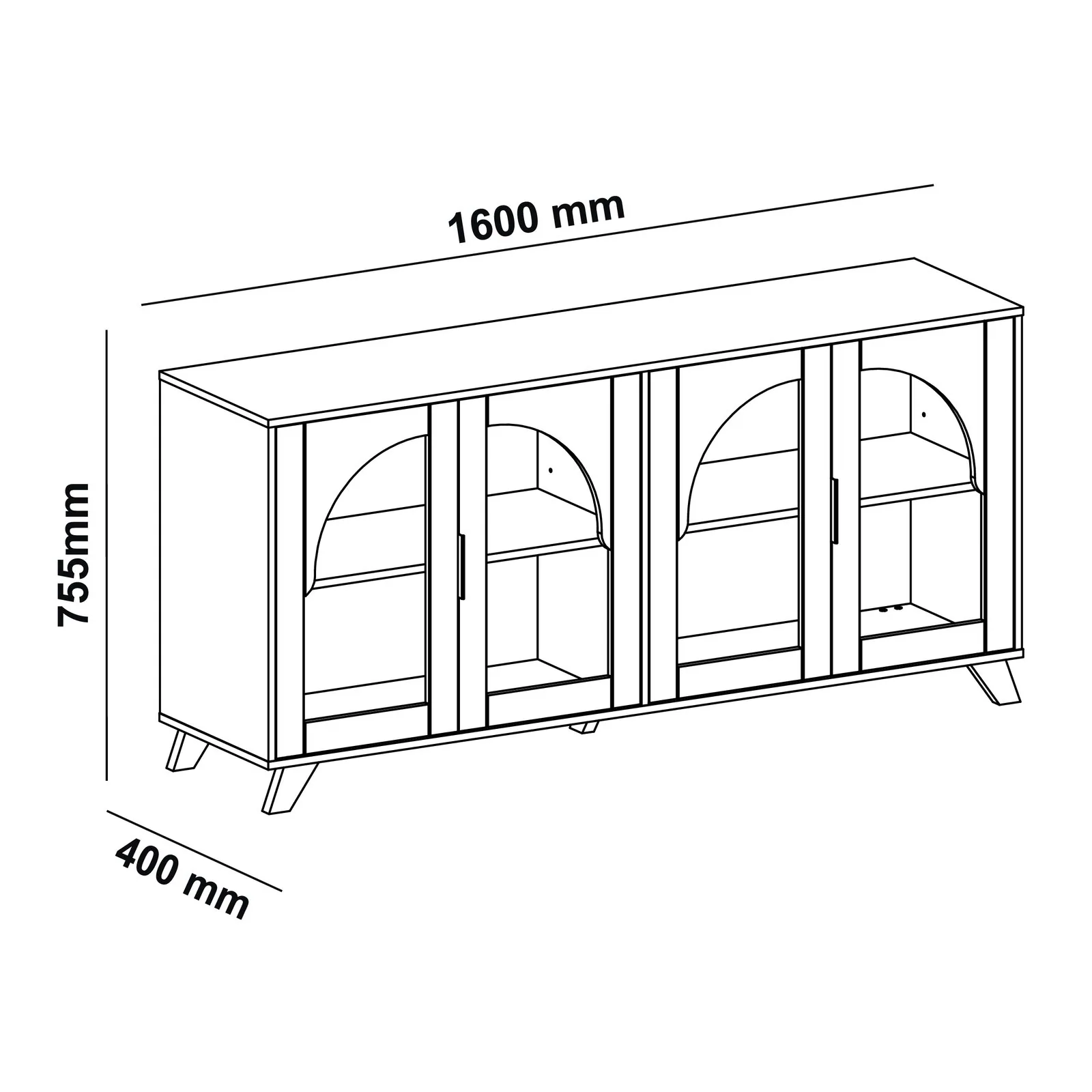 Buffet Murano Cinamomo/Off White – ARTELY