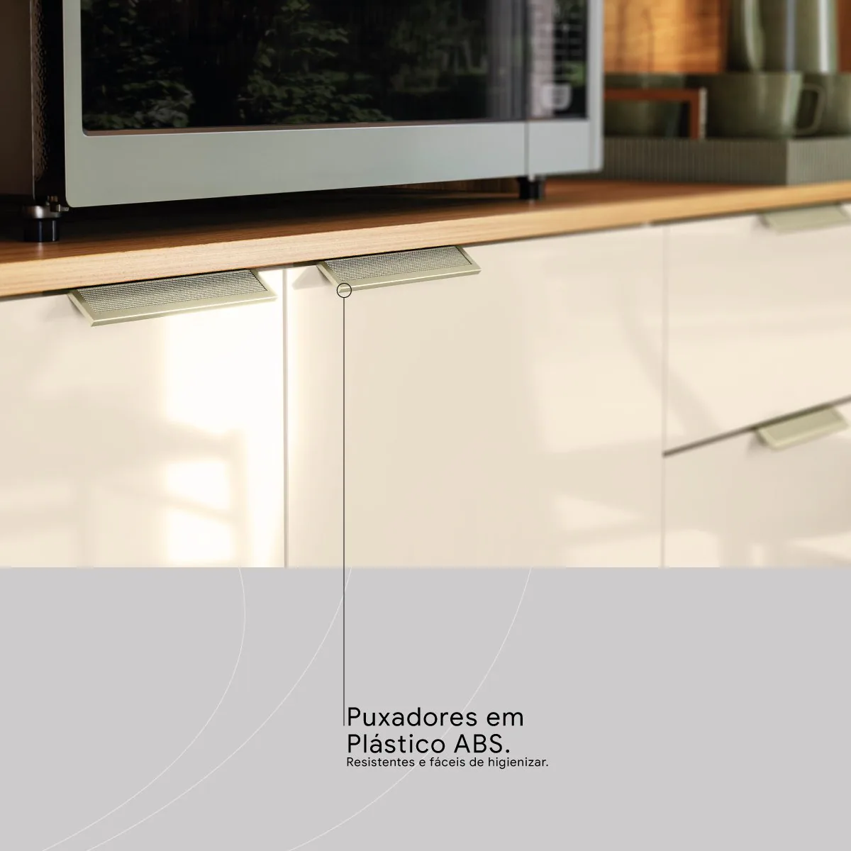 Kit Cozinha Pitaya 1,78 m Cinamon Touch/Off White – DEMÓBILE