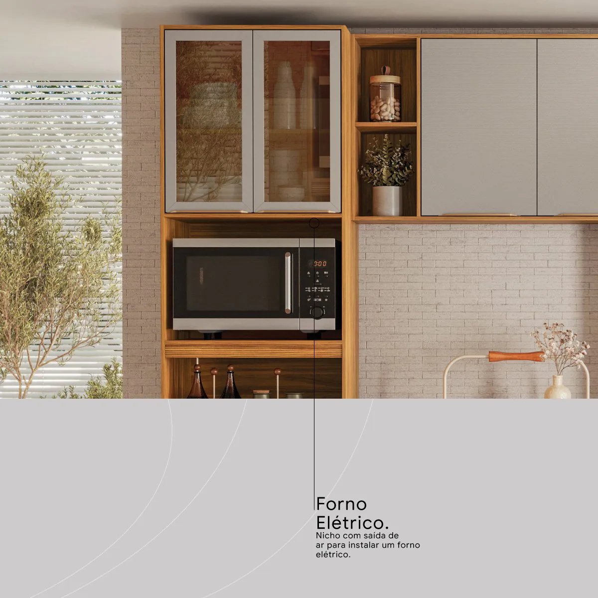 Cozinha Completa Plena Cinamon Touch/Nude – DEMÓBILE