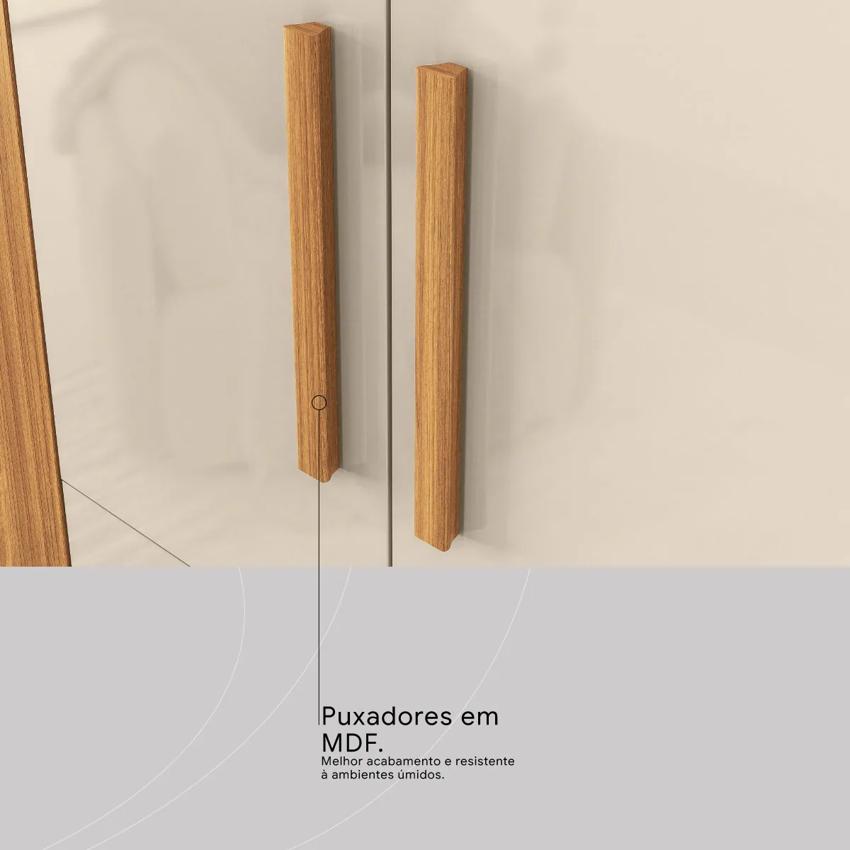 Guarda-Roupa 10 Portas Vizanno 1,80 m Cinamon Touch/Off White – DEMÓBILE