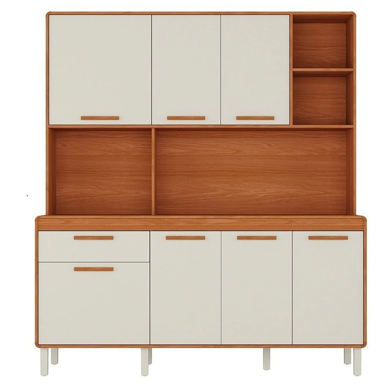 Kit Cozinha Dunas 1,80 m Cinamomo/Off White – ITATIAIA