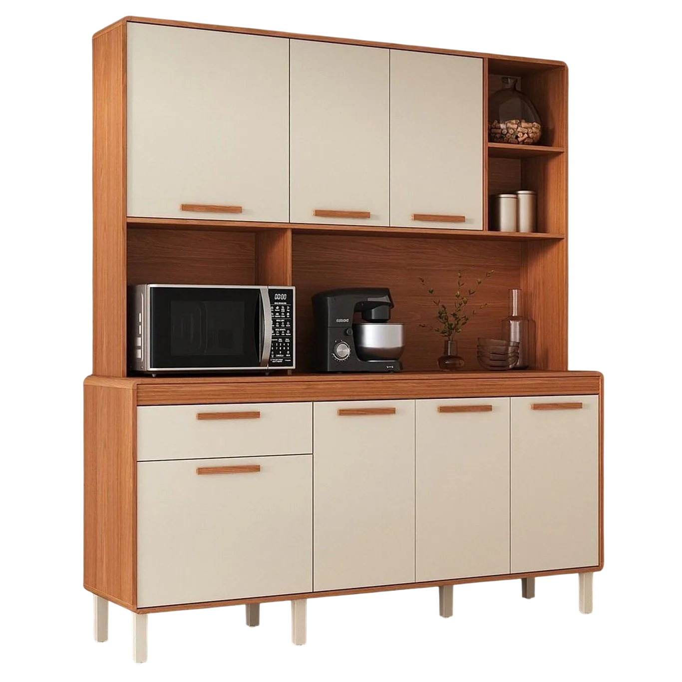Kit Cozinha Dunas 1,80 m Cinamomo/Off White – ITATIAIA