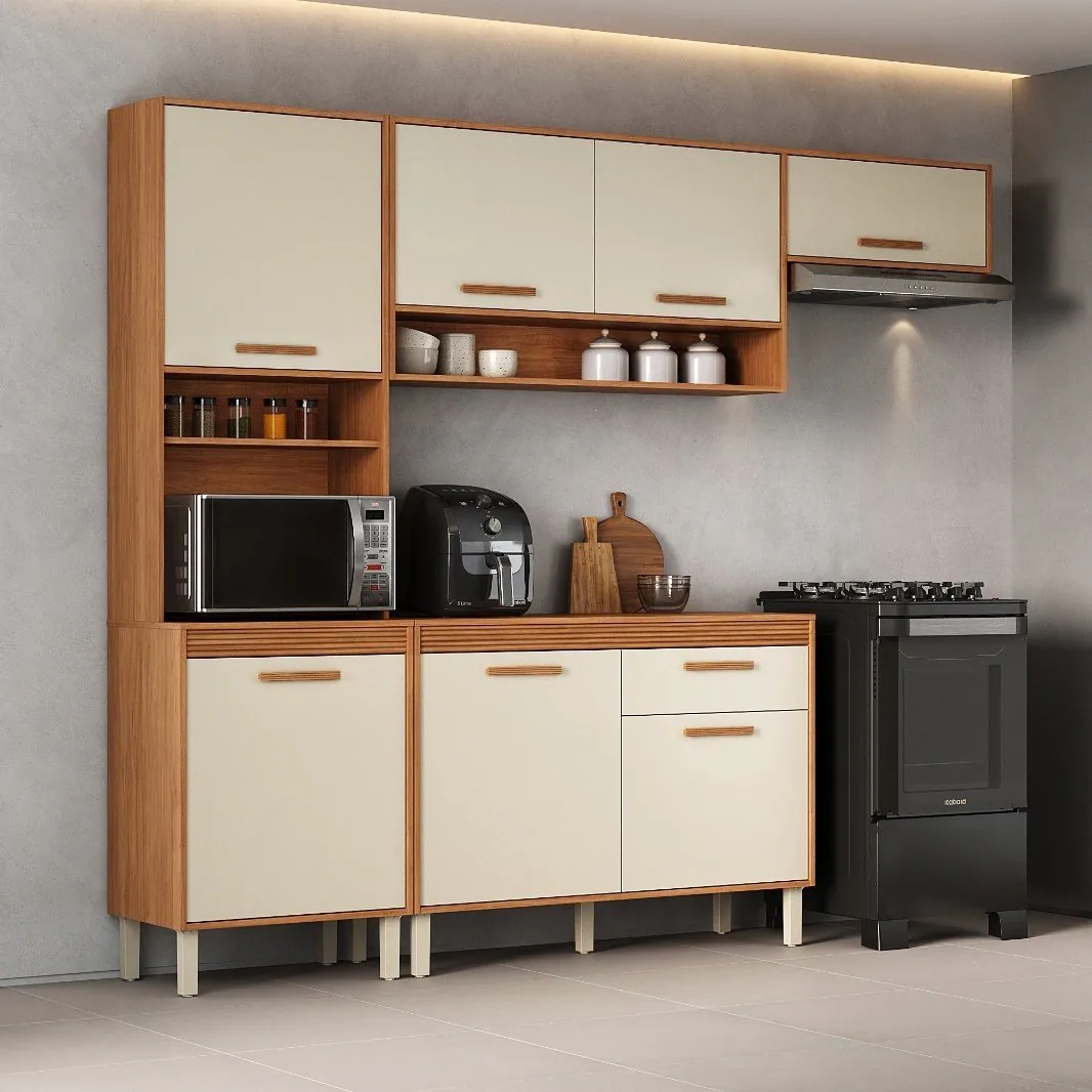 Cozinha Completa (4 Peças) Canela Cinamomo/Off White – ITATIAIA