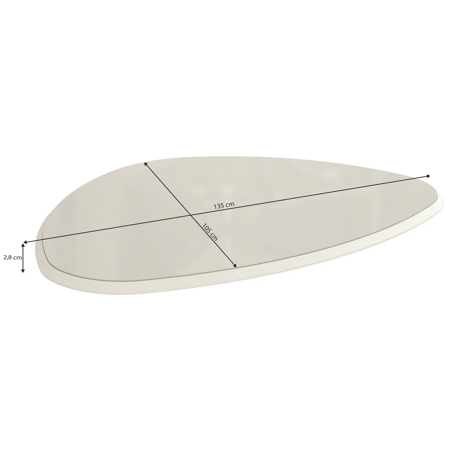 Mesa Lavanda BA45 135 Canela/Off White – KAPPESBERG