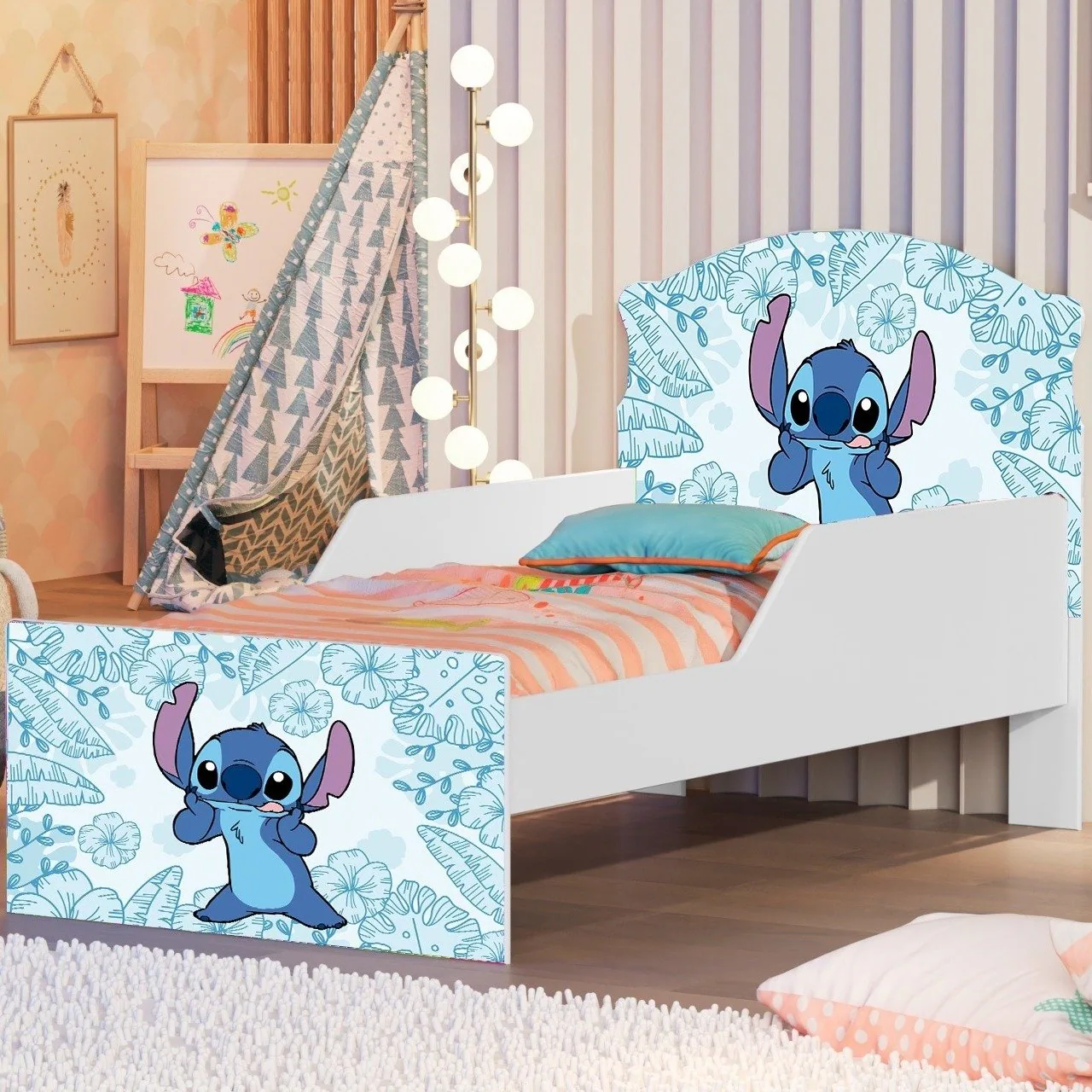 Mini Cama Juvenil Livia (Menina/Menino) Stitch 4041118 – MADEC MOVEIS