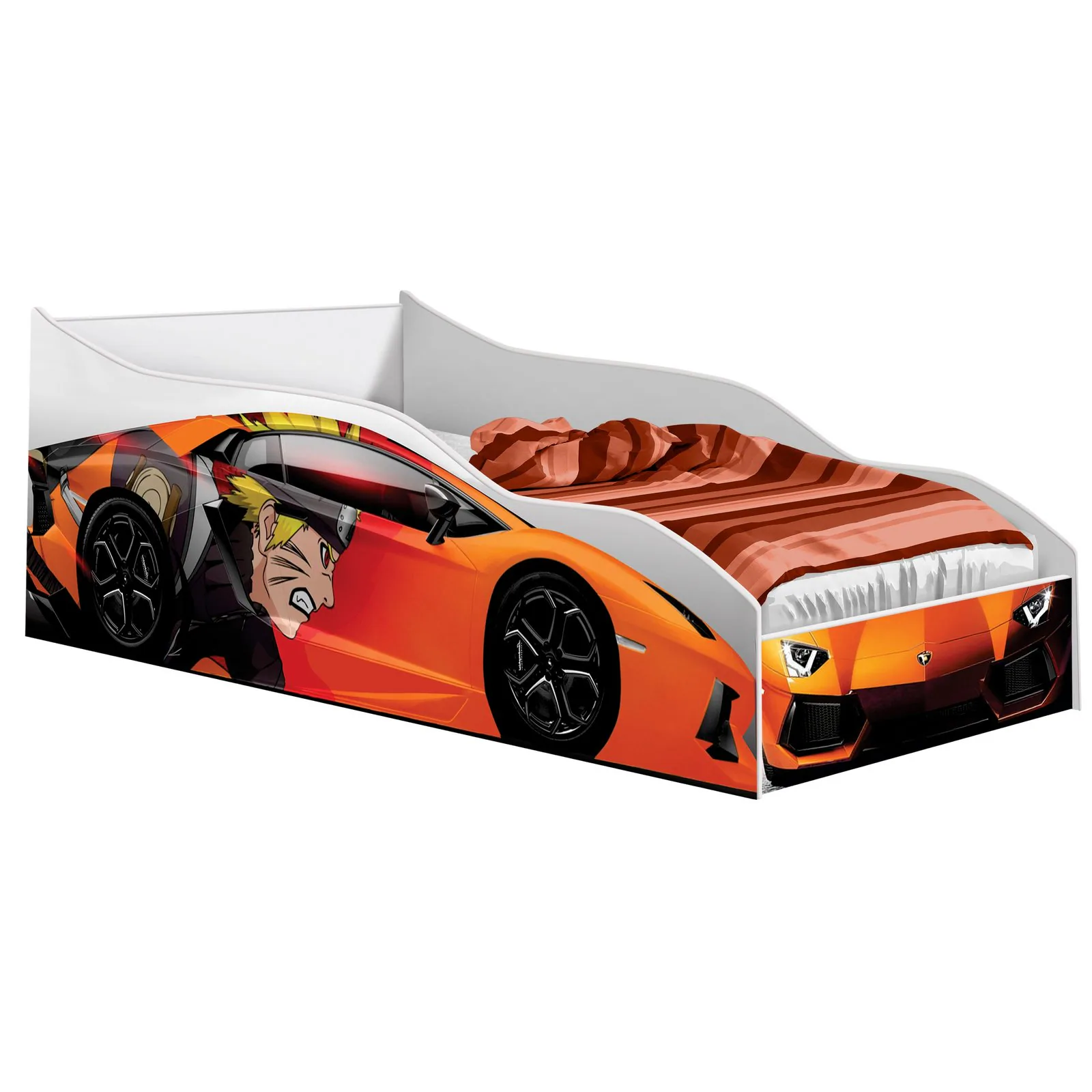 Cama Solteiro Carro Orange Naruto – GABRIELLI