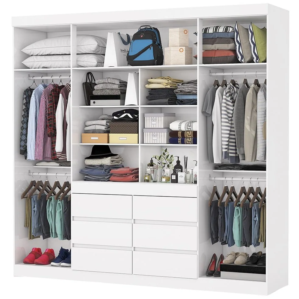 Guarda-Roupa 4 Portas Império 2,00 m Branco – CARIOCA MÓVEIS