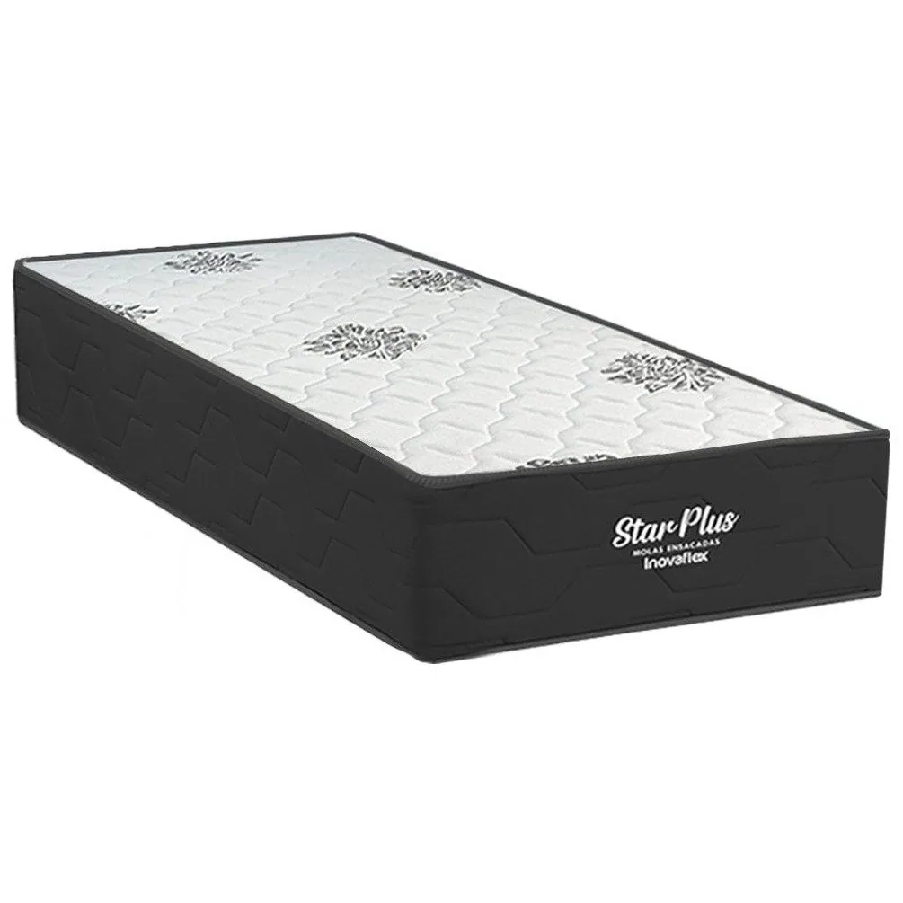 Colchao Solteiro Star Plus 25 cm D26 Molas Ensacadas – INOVAFLEX