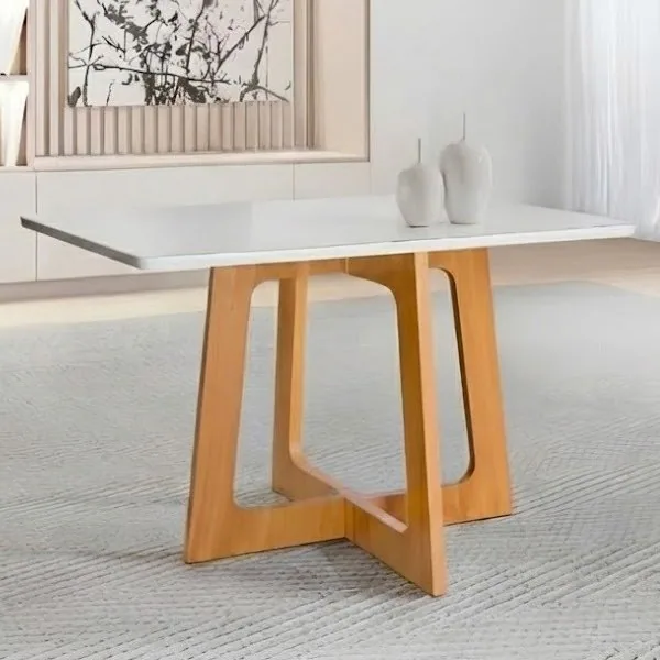Mesa Dubai 120 (Tampo Londres) Cinamomo/Off White – CEL MOVEIS