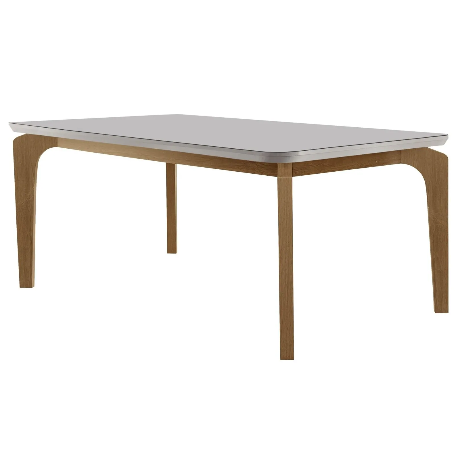 Mesa Londrina 180 Canto Copo Naturale/Off White – RUFATO