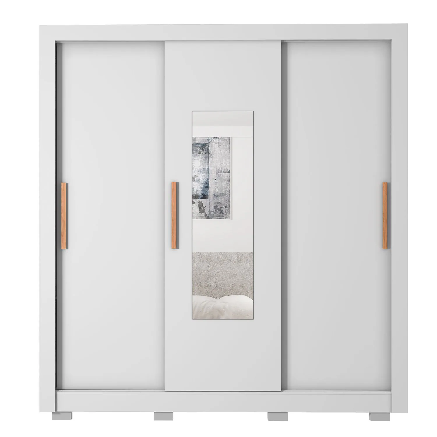 Guarda-Roupa 3 Portas Chile 1,914 m Branco – CAEMMUN MOVELARIA