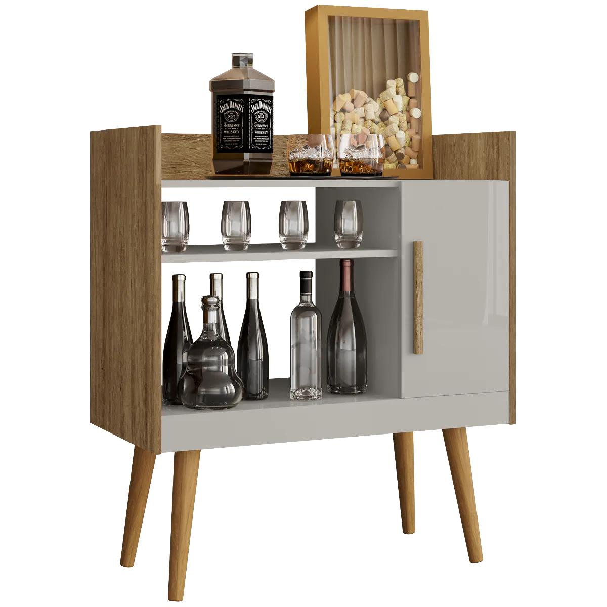 Aparador Café II Cinamomo/Off White – BECHARA