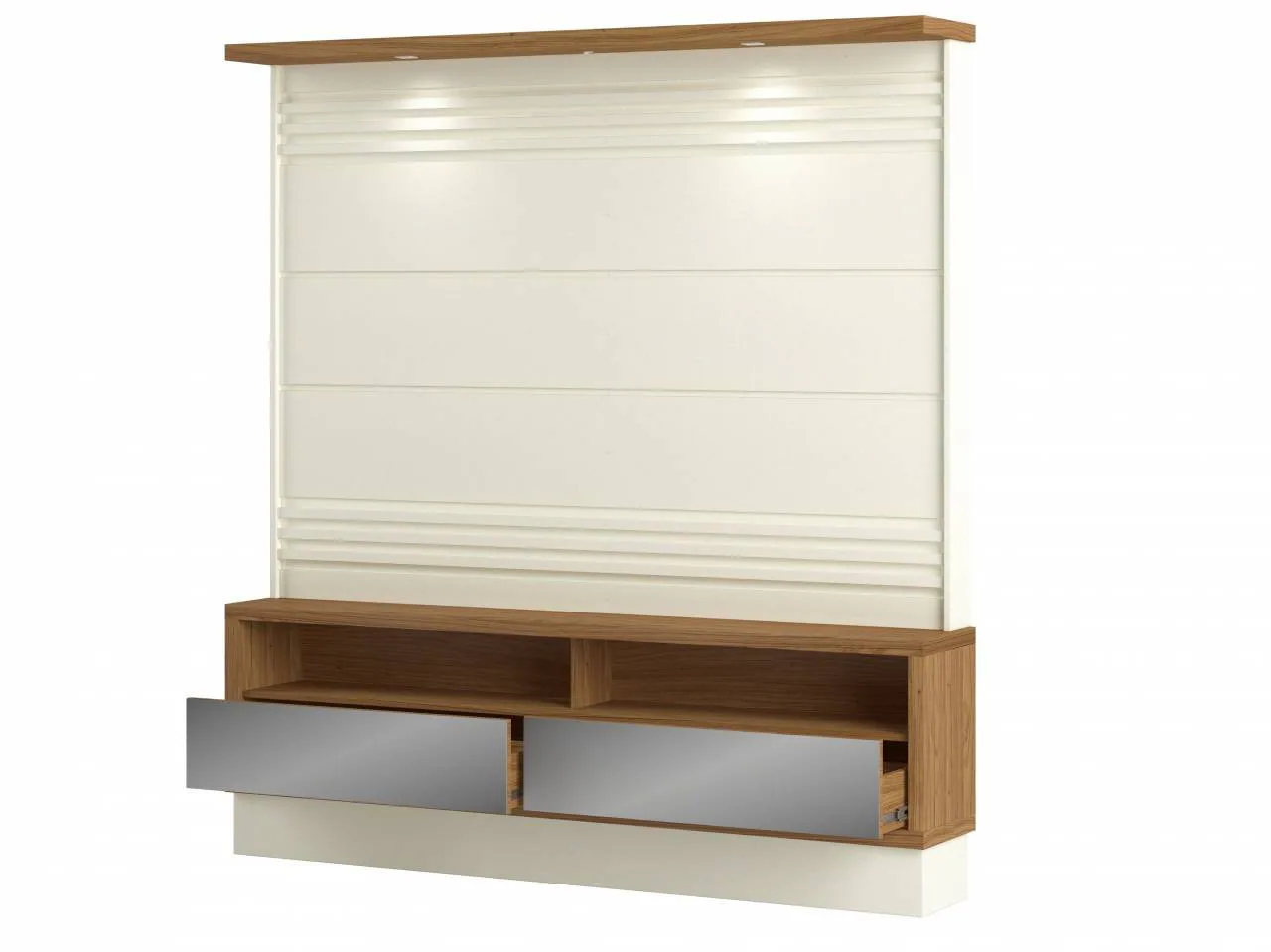 Home até 65″ Sara TB178E Off White/Freijó – DALLA COSTA