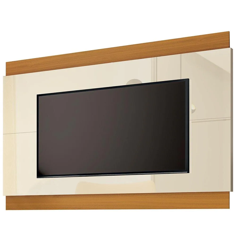 Painel até 75″ Legacy 2.0 Off White/Cedro Natural – EDN MÓVEIS