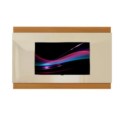 Painel até 75″ Legacy 2.0 Off White/Cedro Natural – EDN MÓVEIS