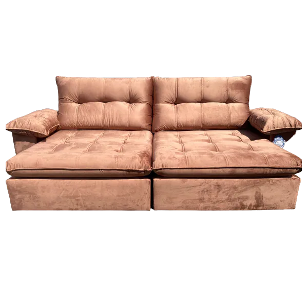 Sofá Retrátil e Reclinável México 290 Caramelo – LEO DECOR