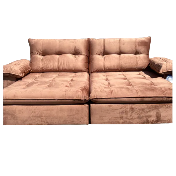 Sofá Retrátil e Reclinável México 290 Caramelo – LEO DECOR
