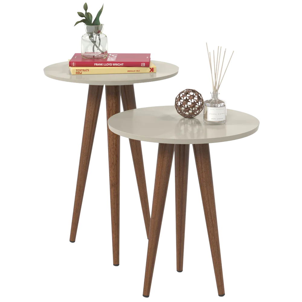 Kit 2 Mesas Slim Off White – PATRIMAR