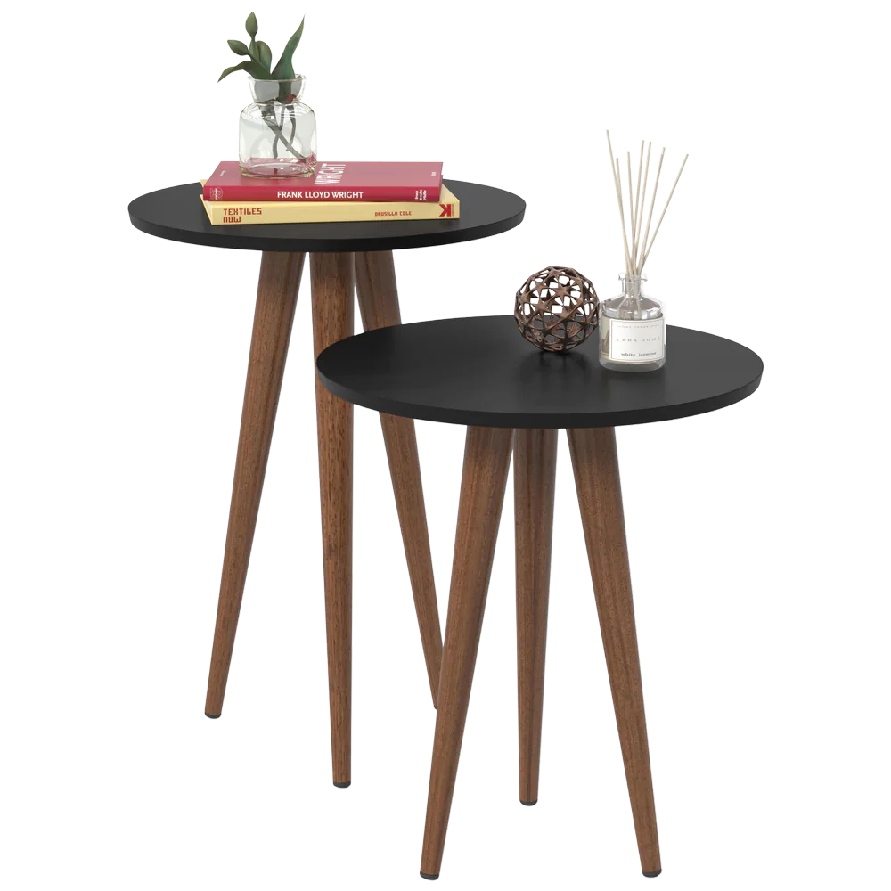 Kit 2 Mesas Slim Preto – PATRIMAR
