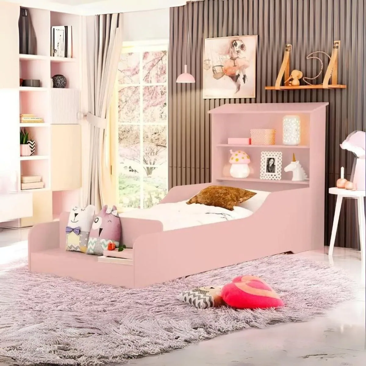 Cama Juvenil Liz Rosé – VJ MÓVEIS