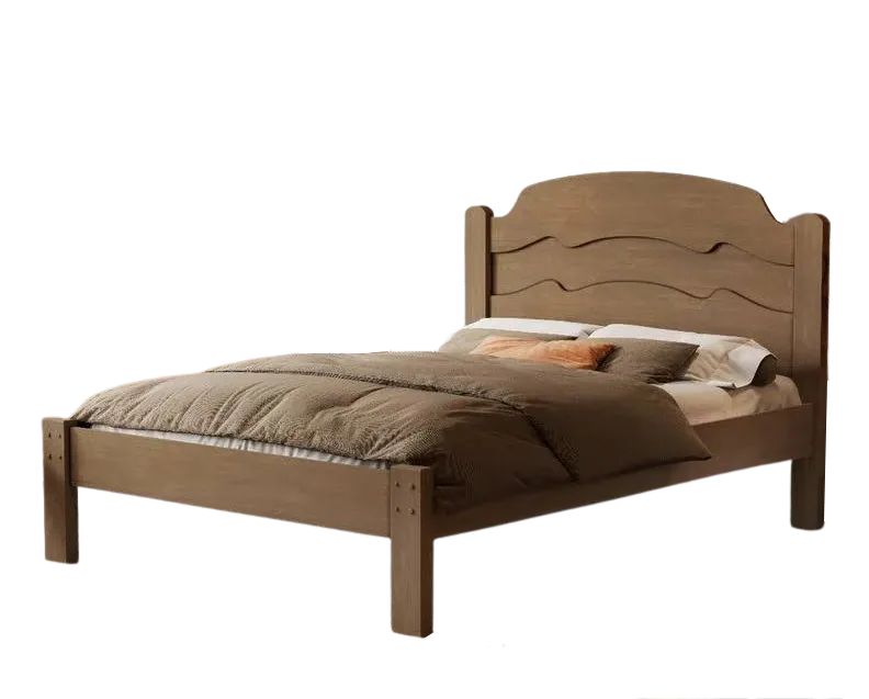 Cama Casal/Viúva Íris Castanho Wood/Avelã/Castanho Wood – VJ MÓVEIS