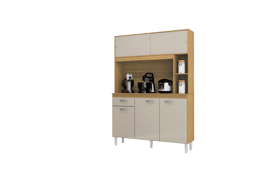 Kit Cozinha Duda 1,20 Damasco/Off White – POQUEMA
