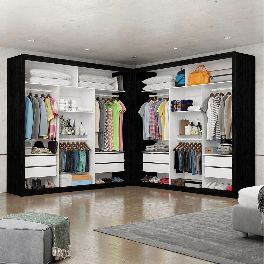 Closet Veneza/Clara/Berlim Plus Preto – CARIOCA MÓVEIS