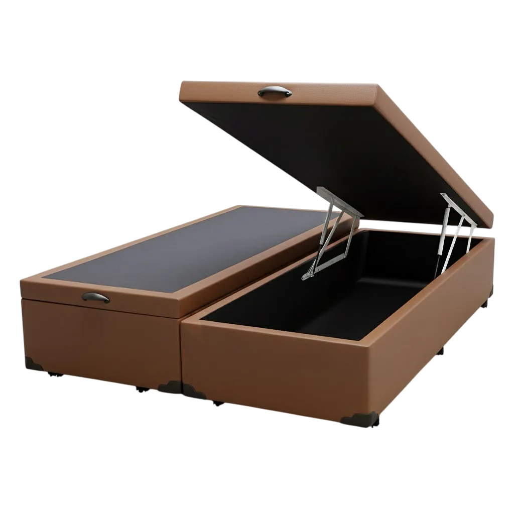 Base Box Queen Baú Corino Marrom – ALTO NÍVEL CAMAS E COLCHÕES