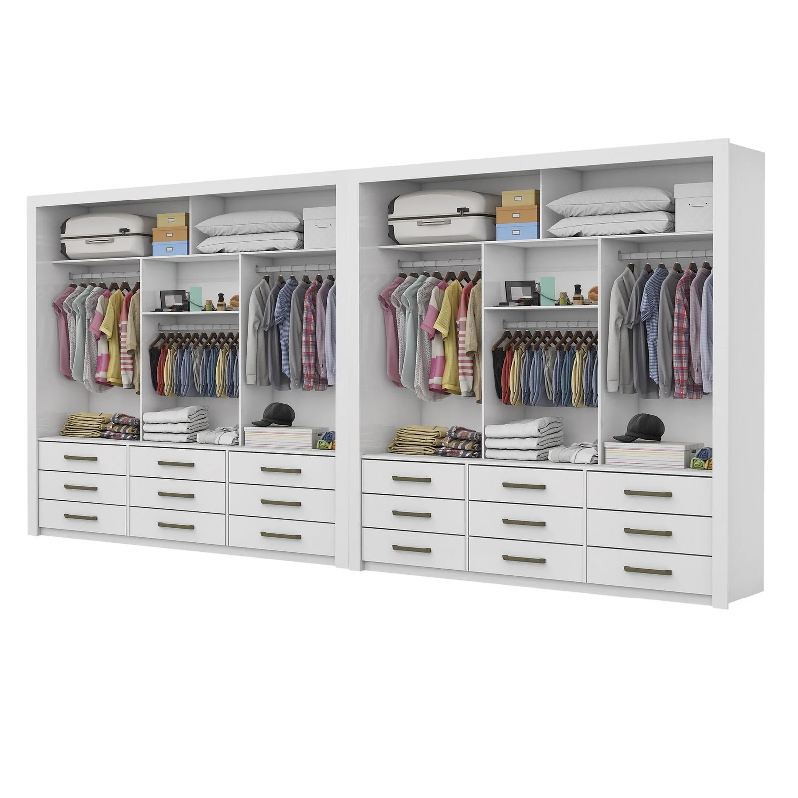 Closet Anjos 1,91 m x 1,91 m Branco – CARIOCA MÓVEIS
