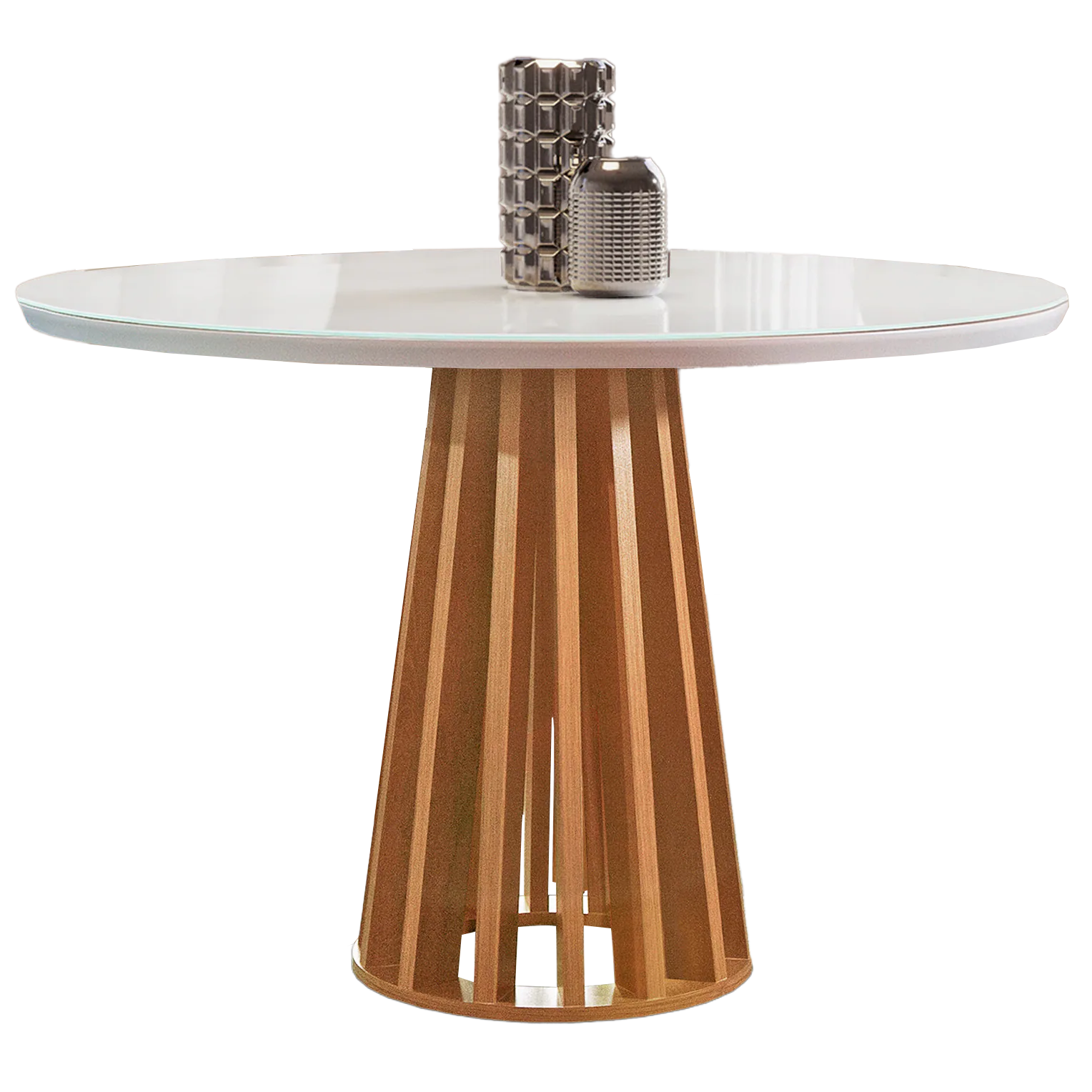 Mesa Redonda Berlim 100 Cinamomo/Off White – CEL MÓVEIS