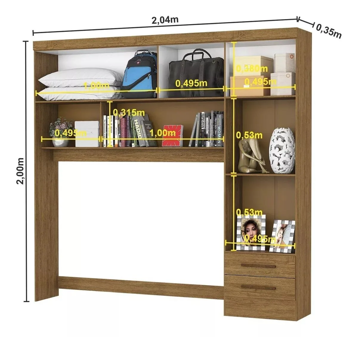Modulado 4 Portas Freijó – CARIOCA MÓVEIS