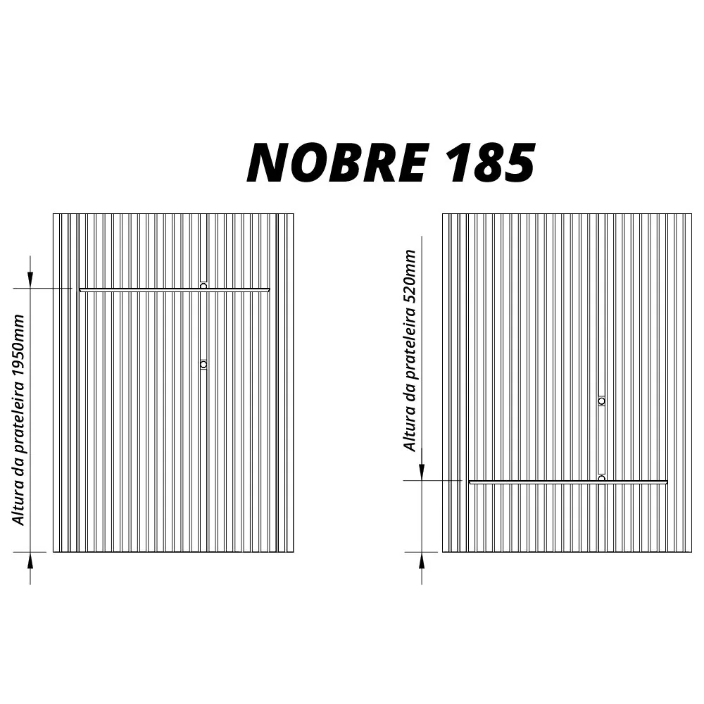 Painel até 75″ Nobre Ripado 185 Naturale – GELIUS