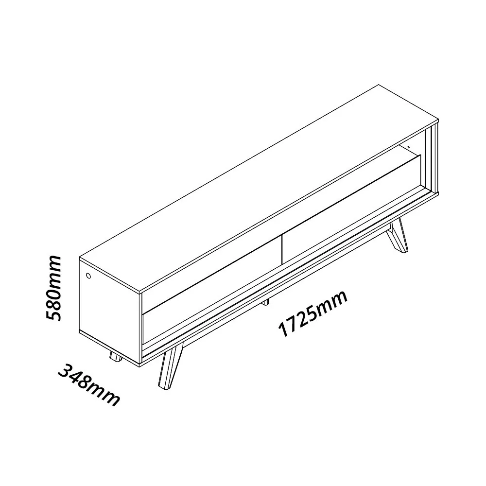 Rack até 65″ Requinte 172 Naturale/Off White – GELIUS