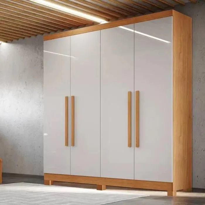 Guarda-Roupa 4 Portas Sergipe 1,20 m Nature/Off White – BIANCHI