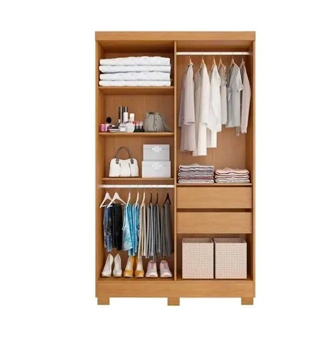 Guarda-Roupa 4 Portas Sergipe 1,20 m Nature/Off White – BIANCHI