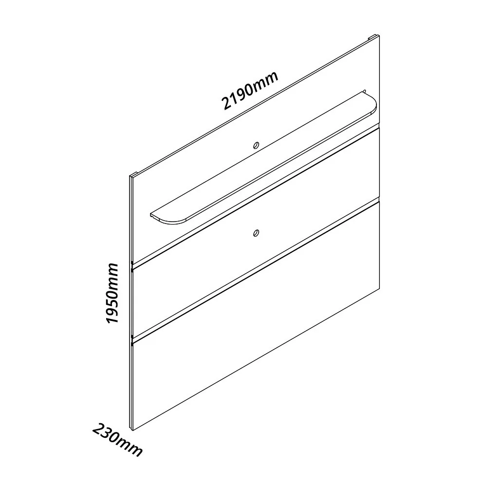 Painel até 85″ Royal 220 Off White – GELIUS