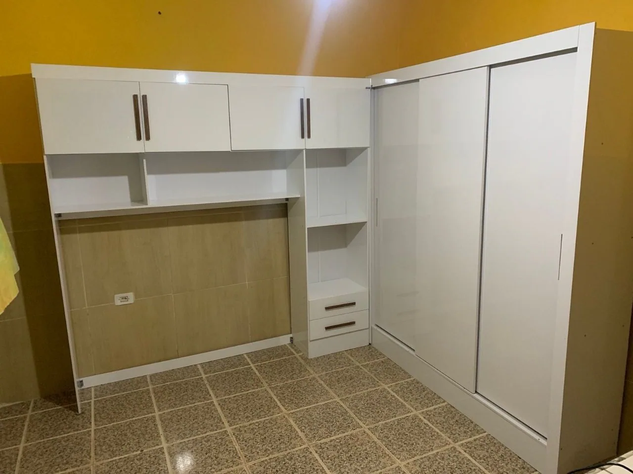 Modulado 4 Portas + Guarda-Roupa 3 Portas Dubai/Santiago Branco – CARIOCA MÓVEIS